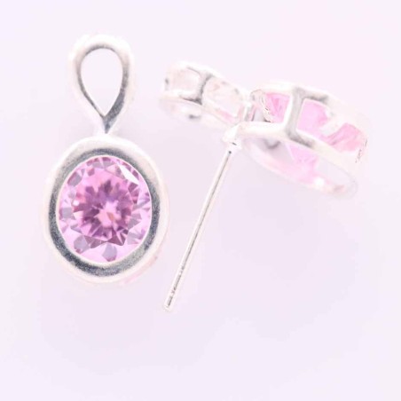 Earring Round with Circonia