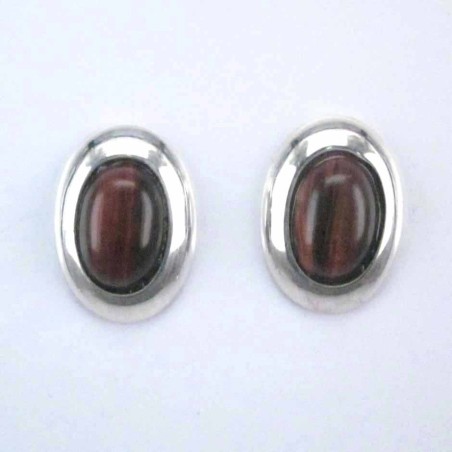 Ea Oval Stone 8x10mm. Red Tiger Eye