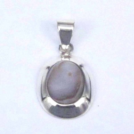 Pend. Oval Stone 8x10mm. Abalon