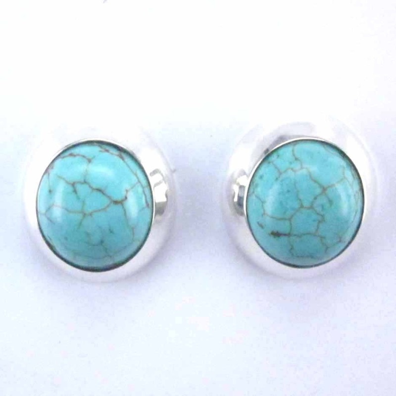 Ea Round stone 10mm. Turquoise Ea Round stone 10mm. Turquoise