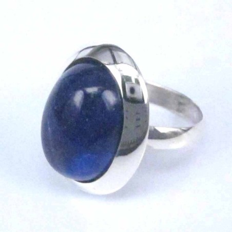 Ring Oval Stone 13x18mm. Lapis