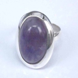 Ring Oval Stone 13x18mm. Ametisth