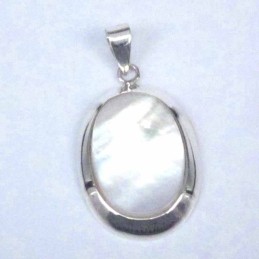 Pend. Oval Stone 13x18mm. MOP