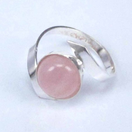 Ring Planet Stone 10mm. Rose Quartz
