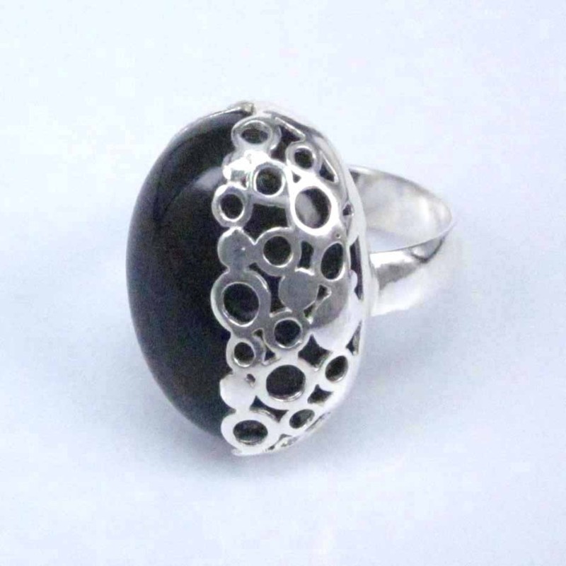 Ring Half Face Stone 15x20mm. Onix Ring Half Face Stone 15x20mm. Onix