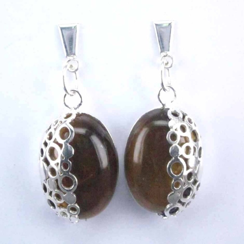 Ea half face stone 15x20mm. Tiger Eye Ea half face stone 15x20mm. Tiger Eye