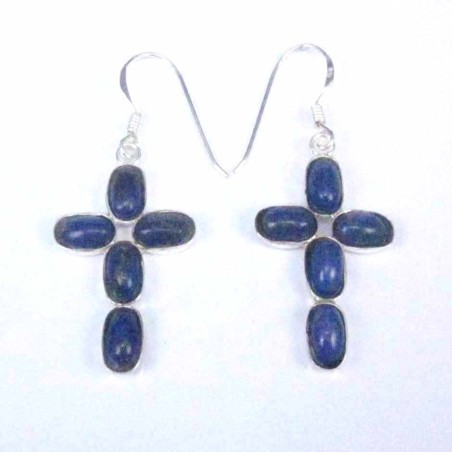 Ea cross stone 4x6mm. hook Lapis Stone