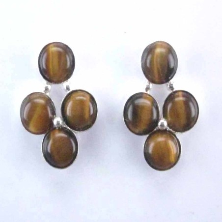 Ea 4 round stone Tiger Eye