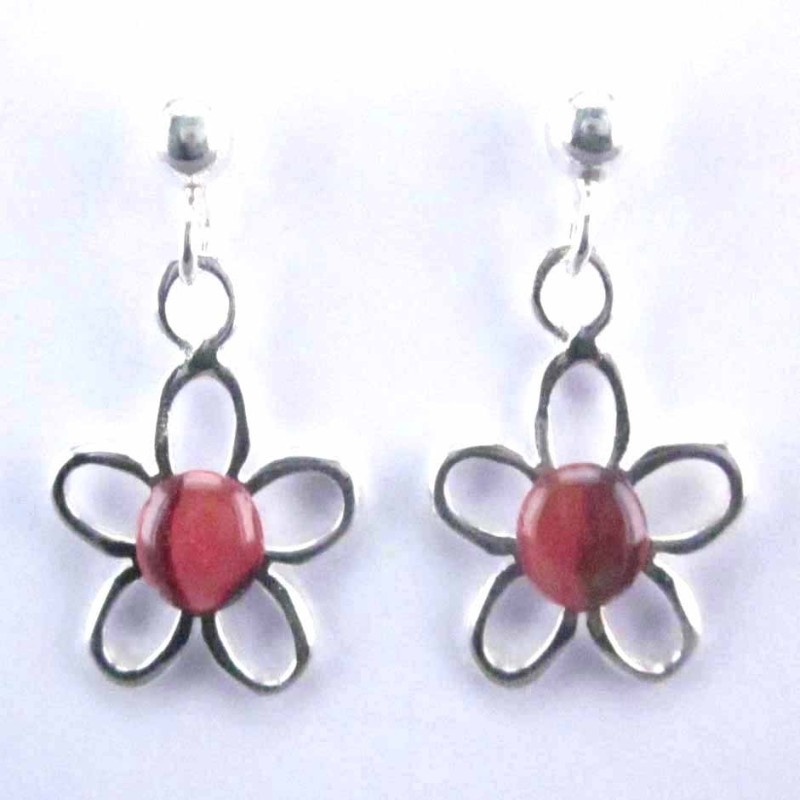 Ea Flower Handing Stone 6mm. Rose Abalon