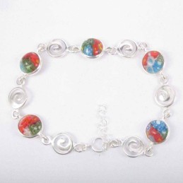 Bracelet Round Stones 8mm. Murano