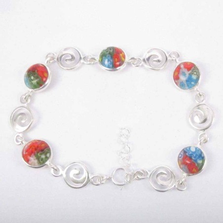 Bracelet Round Stones 8mm. Murano