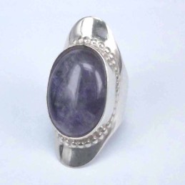 Ring Lanz Stone 15x20mm. Ametisth