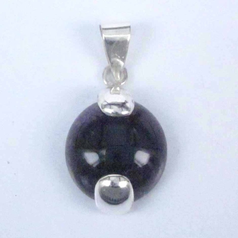 Pendant Letter C Stone 14mm. Amethyst