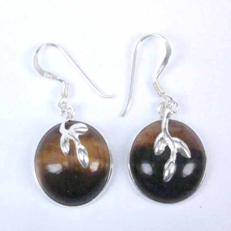 Ea Round stone 15mm. with plant Tiger Eye Ea Round stone 15mm. with plant Tiger Eye