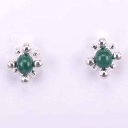 Ea multi Balls with 6mm. Malachite Stone