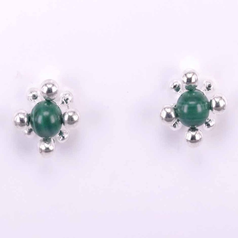 Ea multi Balls with 6mm. Malachite Stone