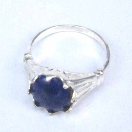 Ring Round 10mm. Crown Lapis Stone