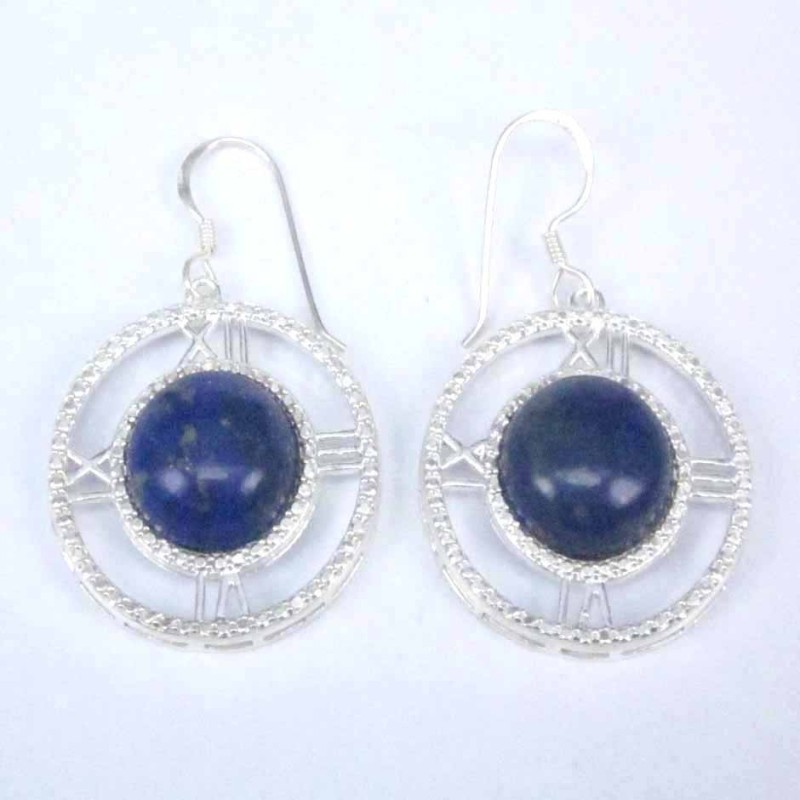 Ea Round Romanic Number w. 12mm. Lapis Stone