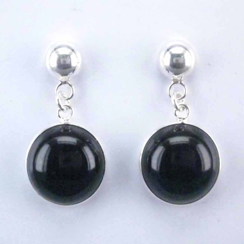 Ea Half Ball 6mm. with round 12mm. Onix Stone