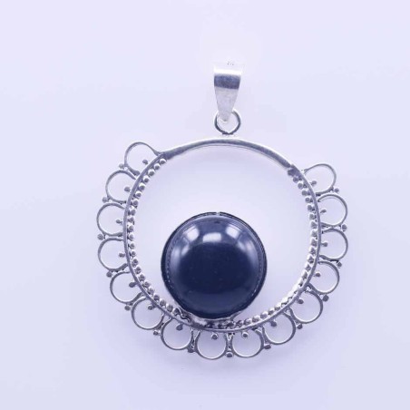 Pendant Round 30mm. Onix Stone