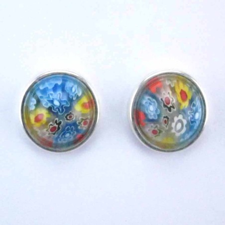 Earring Round 12mm. Murano Glass