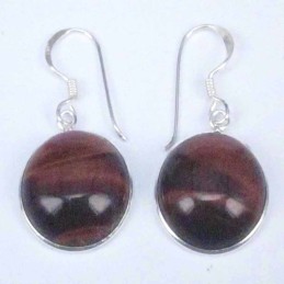 Earring Round 14mm. Red...