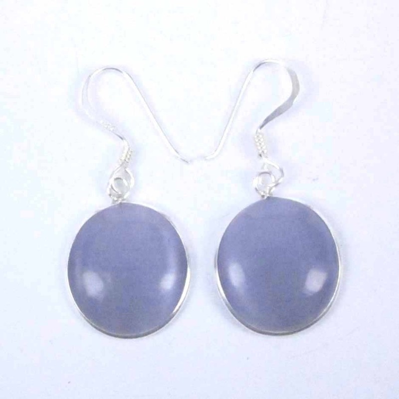 Earring Round Cat Eye Stone