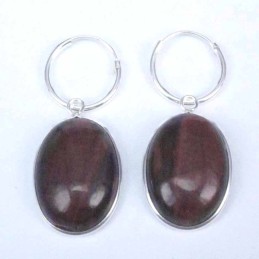 Earring Oval 13x18mm. Red...