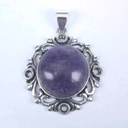 Pendant Round With Turquoise Stone