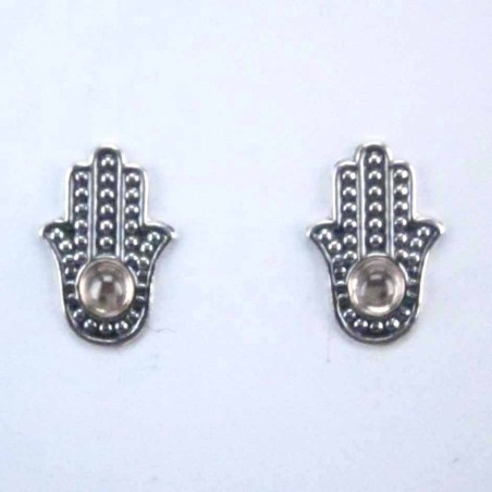 Earrings Hand With Stone