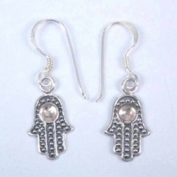 Earrings Hand With Stone Hook
