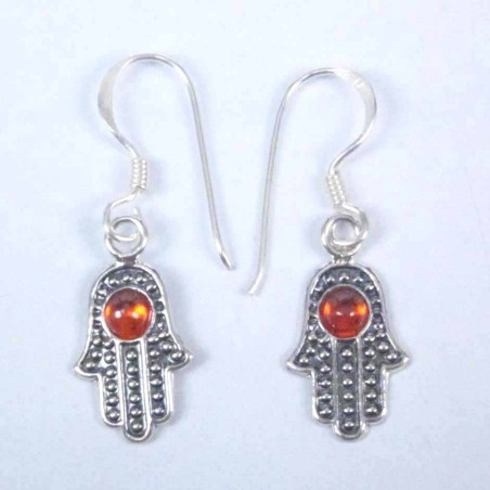 Earrings Hand With Stone Hook