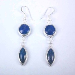 Earring Mix Forms Lapis Stone