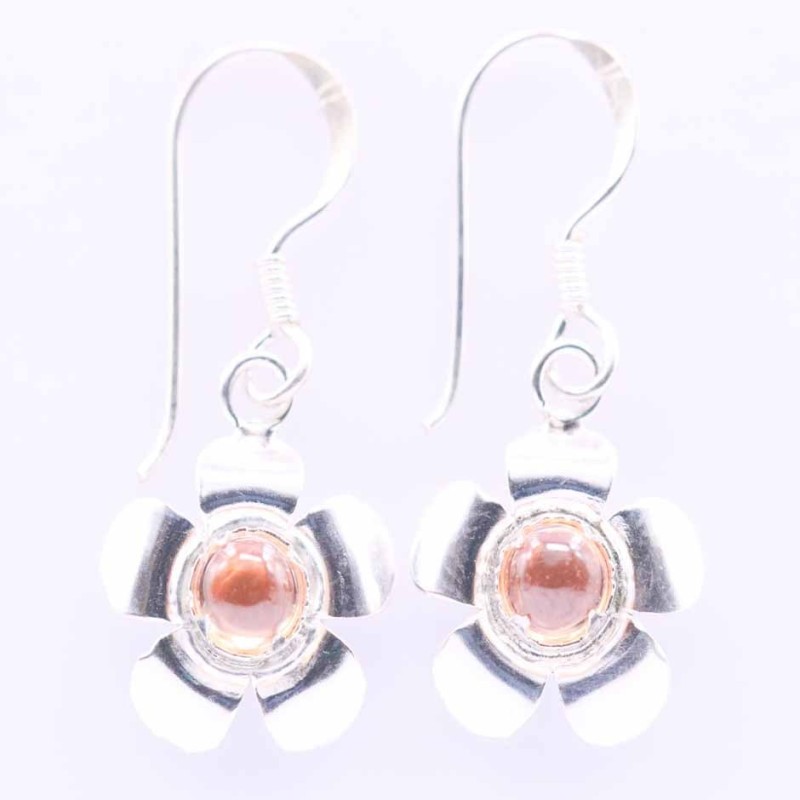 Earring Flower Chakras Stone