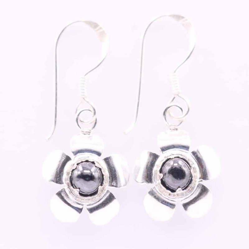 Earring Flower Chakras Stone