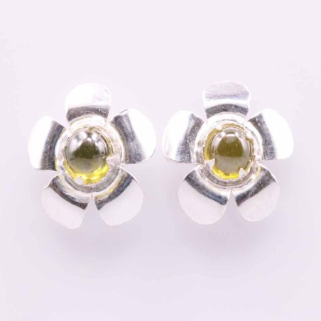 Earring Flower Chakras Stone