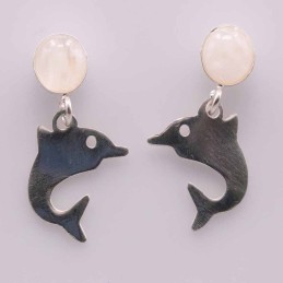 Earring Dolphin with Moon...