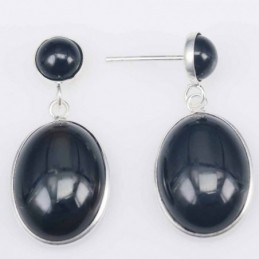 Earring Oval 12x16mm. with...