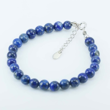 Bracelet Ball 6mm. Lapis  Stone