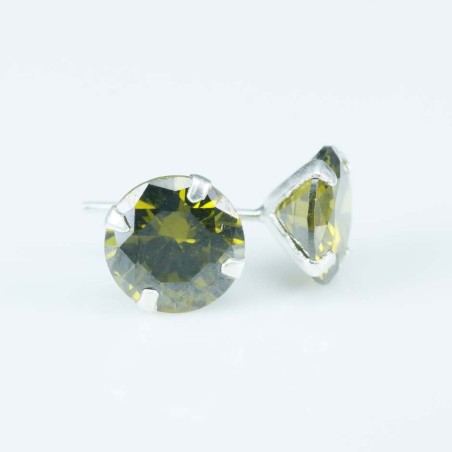 Ea c.z. rd 8mm. Peridote Color