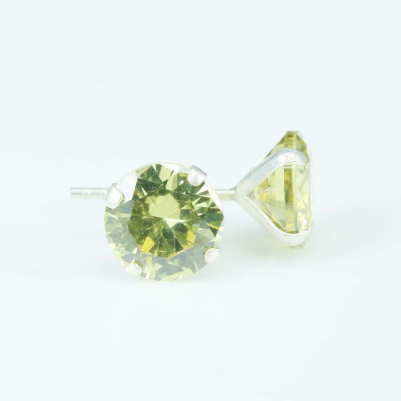 Ea c.z. rd 8mm. Citrine Color