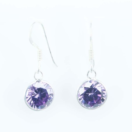 Ea c.z. Rd 8mm. Hook Ametisth Color