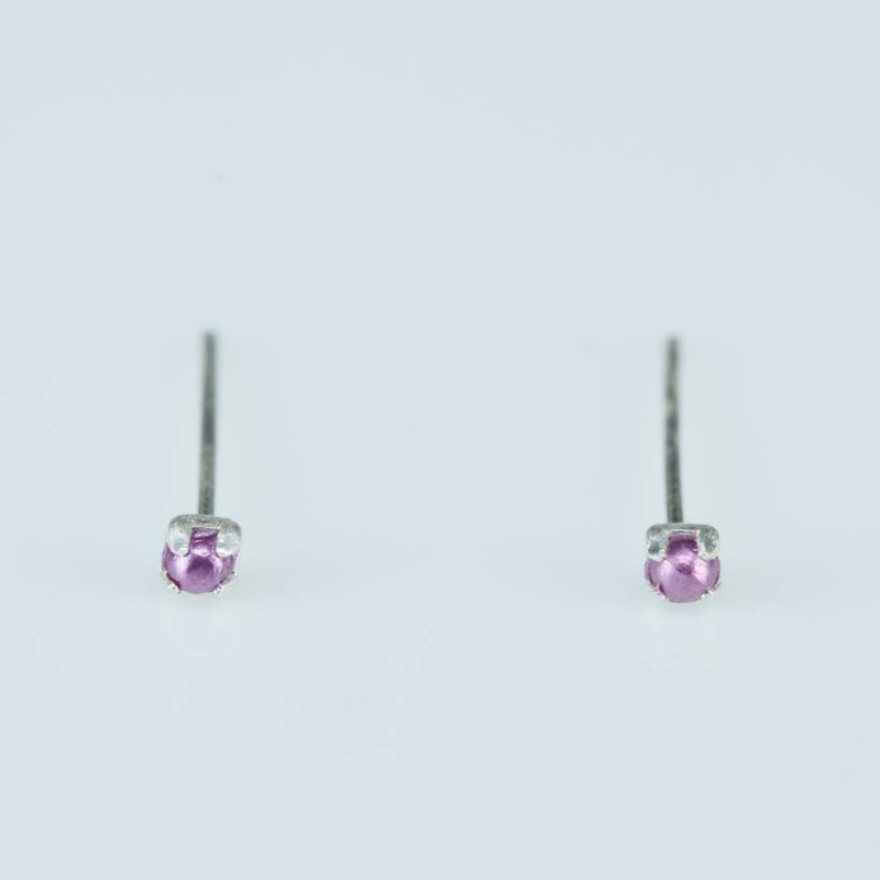 Nose Ball 1.5mm. Micro Pearl Amethyst Color