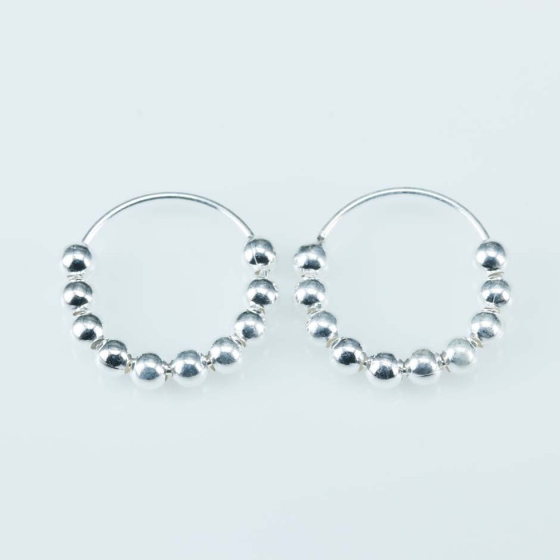 Earring Hoop Multiball 0.5, 2x8mm. Plain color