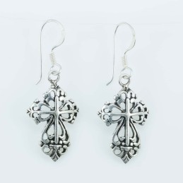 Earring Cross 14x35mm. Plain