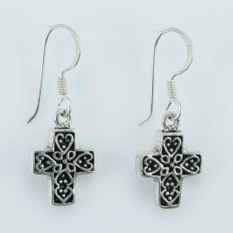 Earring Cross 10x26mm. Plain