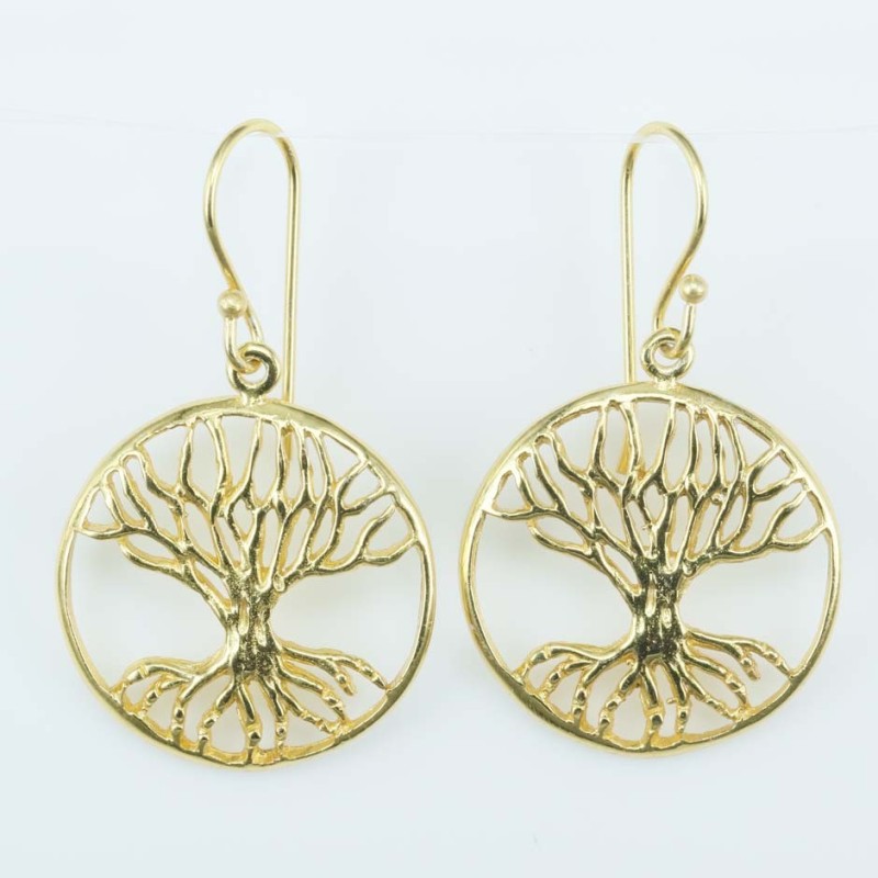 Earring 22mm. Plain Gold Color Earring 22mm. Plain Gold Color