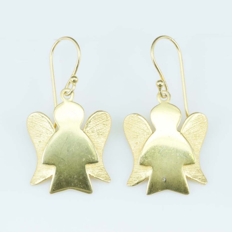 Earring 18x22mm. Plain Gold Color Earring 18x22mm. Plain Gold Color