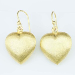 Earring 21mm. Plain Gold Color
