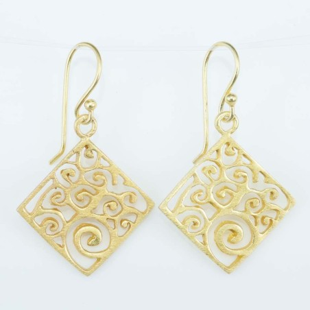 Earring 26mm. Plain Gold Color